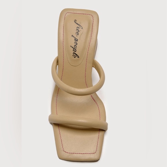 NEW! Free People Double Strap Parker Heel In Dune - Size 39 EU - Picture 5 of 16